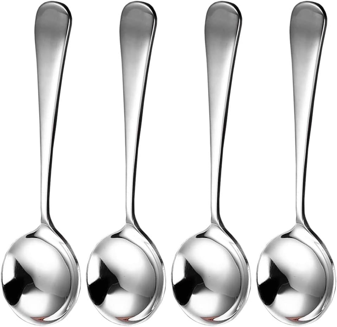 Ladle Spoon Set, Stainless Steel Soup Ladle Set, Serving Spoon, Deep Gravy Soup Spoon, Serving Soup Ladles, Kitchen Cooking Utensil Ladles for Restaurant Home Sauce Soup Spoon