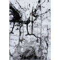 thumbnail image 1 of Ladole Rugs Abstract Pattern Modern Contemporary Area Rug - Durable Room Decor Amazing 6x8 Carpet for Living Room, Bedroom, Kitchen, and Office - Grey and Cream, 6x9, 6'5" x 9'5"(200cm x 290cm), 1 of 6