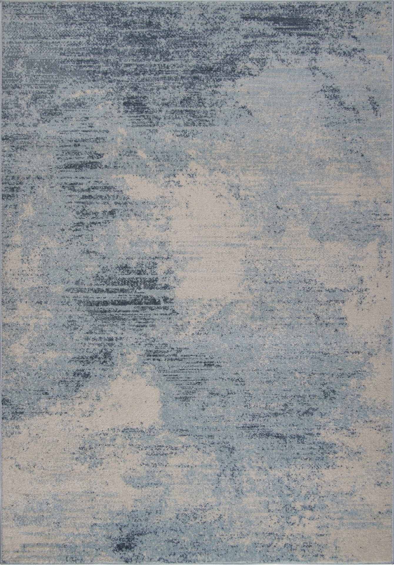 Ladole Rugs Abstract Style Modern Durable European Indoor Blue Ivory