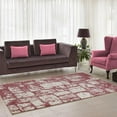 thumbnail image 1 of Ladole Rugs Comfortable Stylish Indoor Contemporary Abstract Elegent Soft European Carpet Area Rug in Rose Cream, 7x10 (6'5" x 9'5" , 200cm x 290cm), 1 of 5