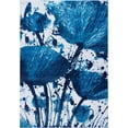 thumbnail image 1 of Ladole Rugs European Beautiful Poppy Floral Pattern Contemporary Indoor Area Rug Carpet in Turquoise Blue, 4x6 (3'11" x 5'7", 120cm x 170cm), 1 of 6