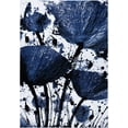 thumbnail image 1 of Ladole Rugs European Beautiful Poppy Floral Pattern Contemporary Indoor Runner Rug Carpet in Navy Black, 3x5 (2'7" x 4'11", 80cm x 150cm), 1 of 6