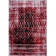 thumbnail image 1 of Ladole Rugs Everest Collection Verona Traditional Trellis Pattern European Beautiful Indoor Area Rug Carpet in Red and Black, 5x8(5'3" x 7'6", 160cm x 230cm), 1 of 5