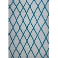 thumbnail image 1 of Ladole Rugs Geometric Trellis Simple Syle Carpet Comfortable Area Rug Carpet in Ivory-Turquoise 5x8 (5'3" x 7'6", 160cm x 230cm), 1 of 8