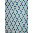 thumbnail image 1 of Ladole Rugs Geometric Trellis Simple Syle Carpet Comfortable Area Rug Carpet in Ivory-Turquoise 7x10 (6'5" x 9'5", 200cm x 290cm), 1 of 9