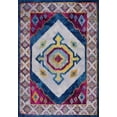 thumbnail image 1 of Ladole Rugs Huma Ikat Traditional Style Polypropylene Machine Made European Small Runner Rug Carpet in Purple Blue, 3x5 (2'7" x 4'11", 80cm x 150cm), 1 of 4