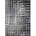 thumbnail image 1 of Ladole Rugs Innovative Inspiration Collection Geometric Contemporary Style Soft Polypropylene Area Rug Carpet in Grey Cream, 7x10 (6'5" x 9'5" , 200cm x 290cm), 1 of 4