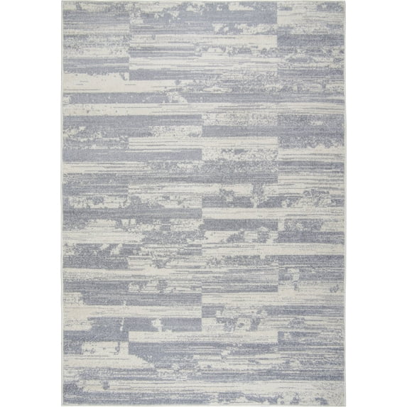 Ladole Rugs Modeno Cream Ivory Abstract Modern European Polypropylene Indoor Area Rug Carpet, 4x5 (3'11" x 5'3", 120cm x 160cm)