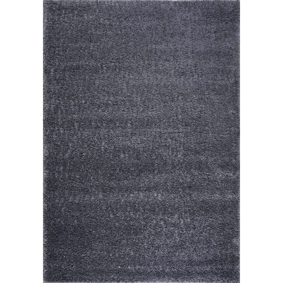 Ladole Rugs Solid Color Shaggy Meknes Durable Beautiful Turkish Indoor Area Rug Carpet in Gray, 8x11 (7'10" x 10'6", 240cm x 320cm)