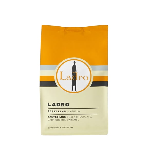Ladro Espresso - Roasted by Ladro Roasting - Freshly Ground Coffee - 12oz Bag