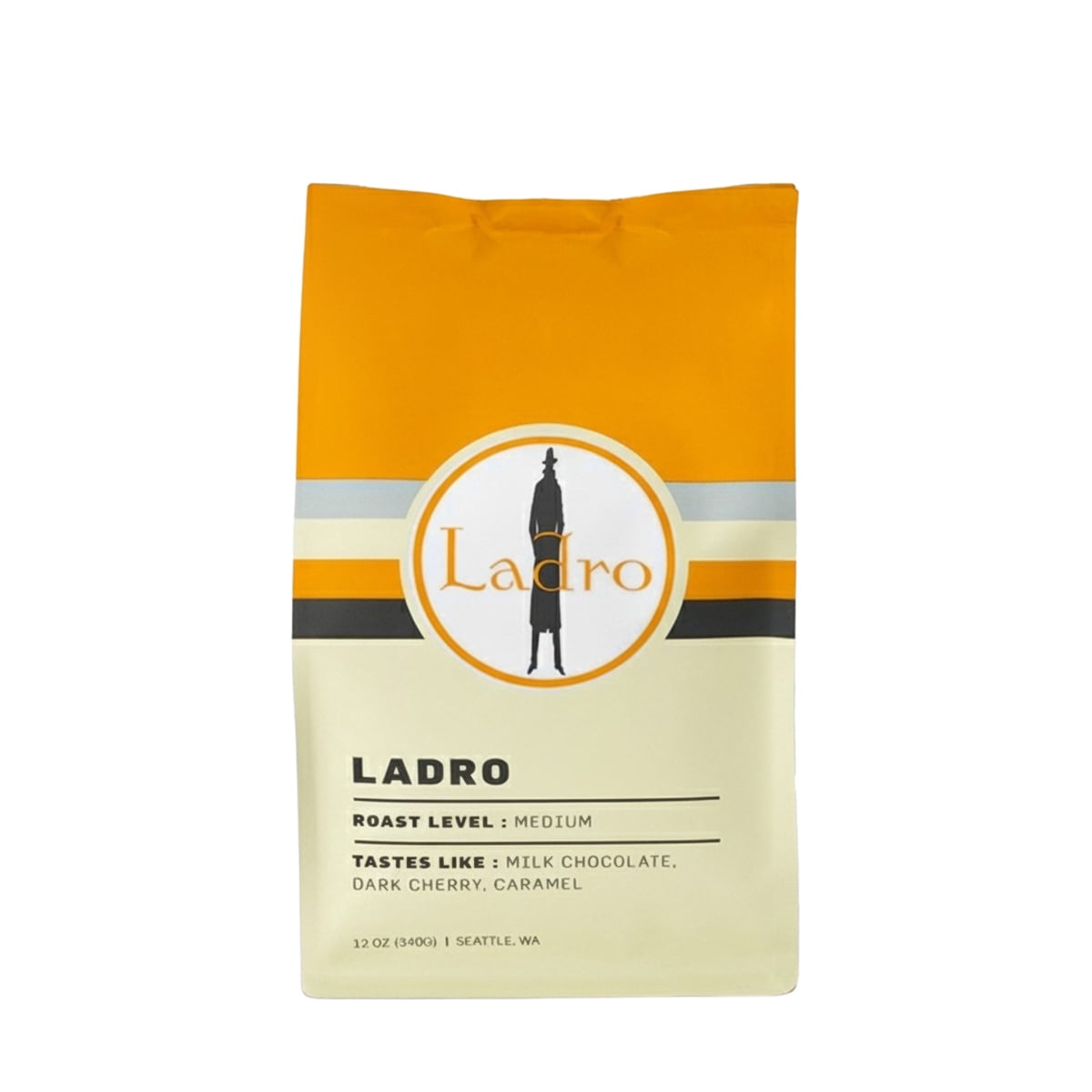 Ladro Espresso - Roasted by Ladro Roasting - Whole Bean Coffee - 12oz Bag