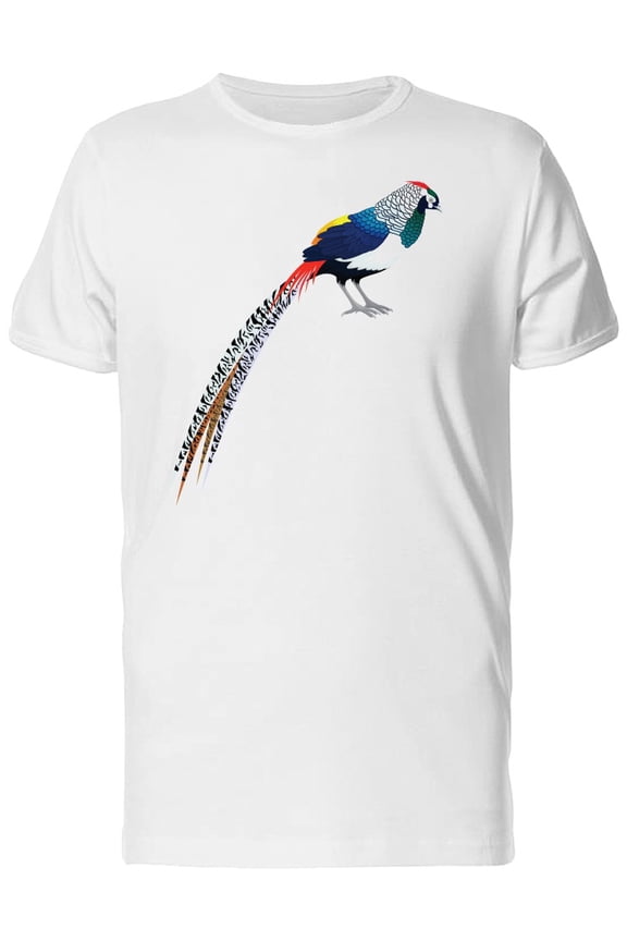 Lady Amherst's Pheasant Doodle T-Shirt Men -Image by Shutterstock, Male 3X-Large