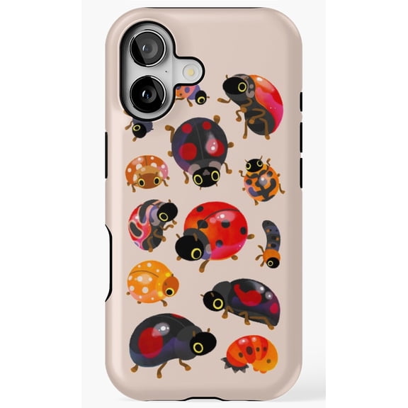 Lady Beetle Ladybug Insect Art Phone Case for iPhone 11 12 13 14 15 16 17 Pro Max