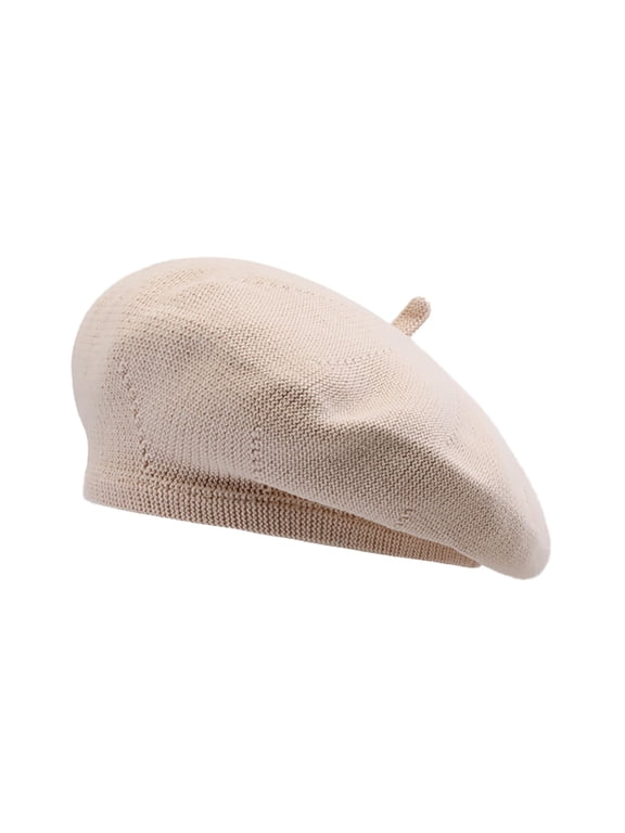 Lady Beret Autumn Winter Lightweight Breathable Fashion Solid Color Bonnet