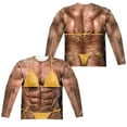 thumbnail image 1 of Lady Bodybuilder (Front - Back Print) - Regular Fit Long Sleeve Shirt - XXX-Large, 1 of 2