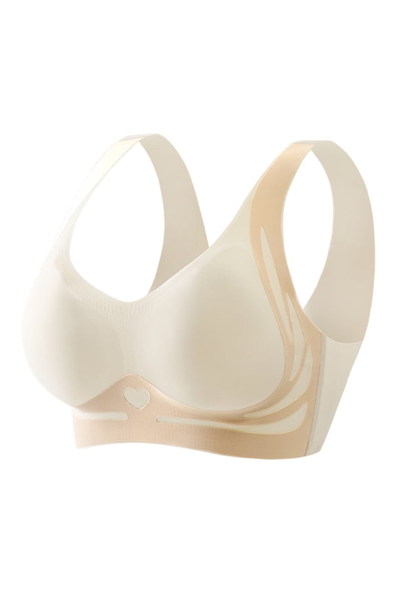 Lady Bra Seamless Thin Push-up 3D Full Cup Wide Shoulder Strap Anti-Sagging Supportive Lifting Shaping Sport Full Coverage Bra Lady Daily Exercise Underwear