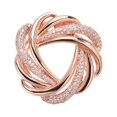 thumbnail image 1 of Lady Brooch Temperament Flower Shape Wide Use Ornamental Rust-proof Clothing Matching Colorfast Trendy Rhinestone Flower Scarf Buckle Brooch Scarf Accessories, 1 of 8