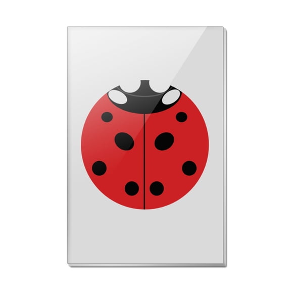 Lady Bug Ladybug Insect Rectangle Acrylic Fridge Refrigerator Magnet