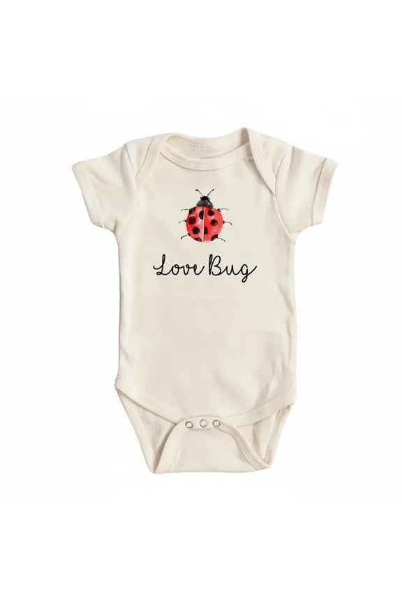 Lady Bug Love Newborn Baby Bodysuit