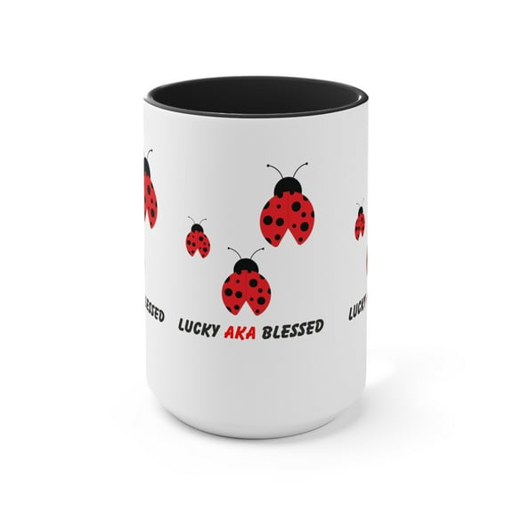 Lady Bug Lucky aka Blessed Coffee Mug