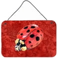 thumbnail image 1 of Lady Bug On Deep Red Aluminium Metal Wall Or Door Hanging Prints, 1 of 1