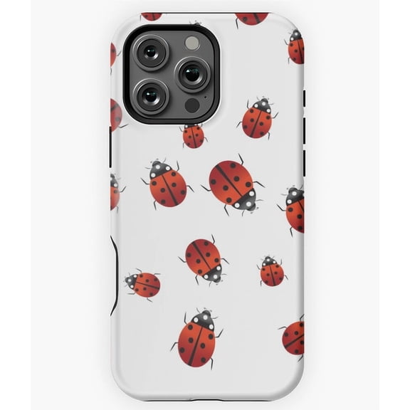 Lady Bugs Nature Insect Garden Pattern Phone Case for iPhone 11 12 13 14 15 16 17 Pro Max