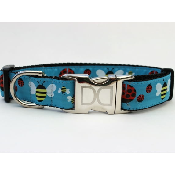 Lady Bugs and Bumble Bees Dog Collar Teacup