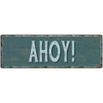 thumbnail image 1 of Lady Cave Beach Style Wood Look Sign Gift Green 8x24 Metal Decor 108240086075, 1 of 1