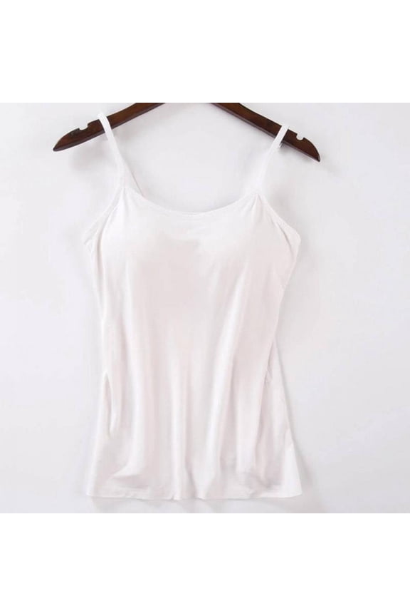 Lady Comfortable Modal Cotton Camisole with Chest Padded Bra