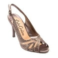 thumbnail image 1 of Lady Couture ADORE Pewter Mid Heel Rhinestone Slingback (10), 1 of 6