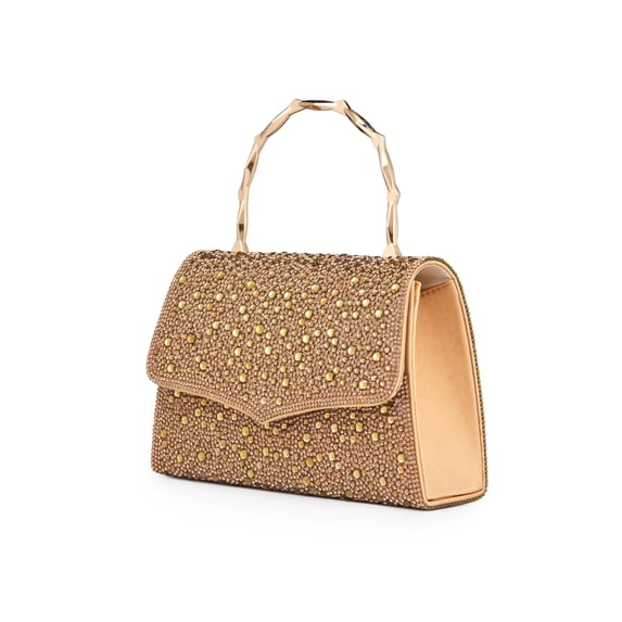 Lady Couture ASHLEY Rhinestone Handbag, Gold