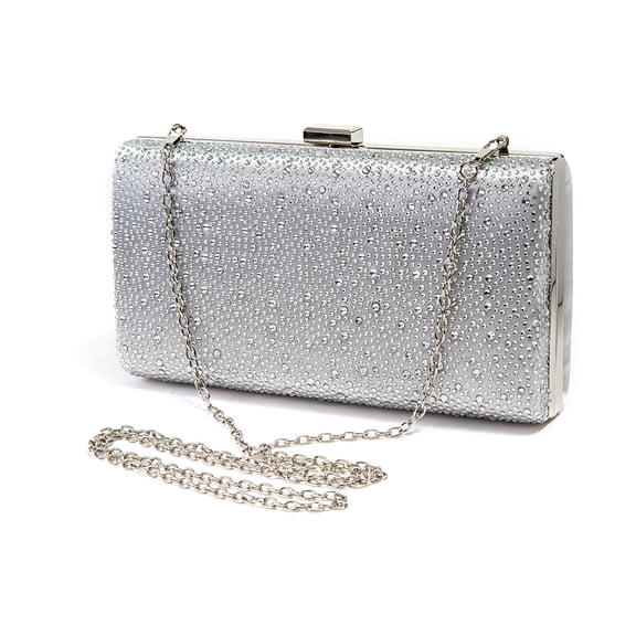 Lady Couture DISCO Rhinestone Handbag, Silver