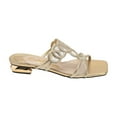 thumbnail image 1 of Lady Couture Fab Rhinestone Mesh Slide, Gold, 5, 1 of 5