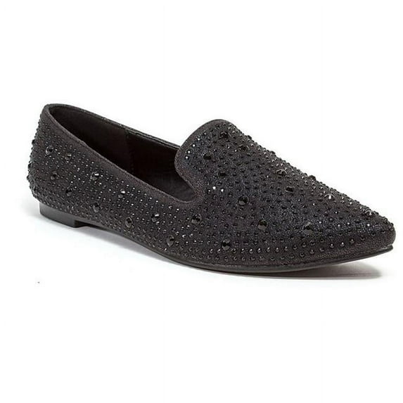 Lady Couture Niki Padded Sock & Flex Bottom Studded Flat Shoe, Black - Size 37