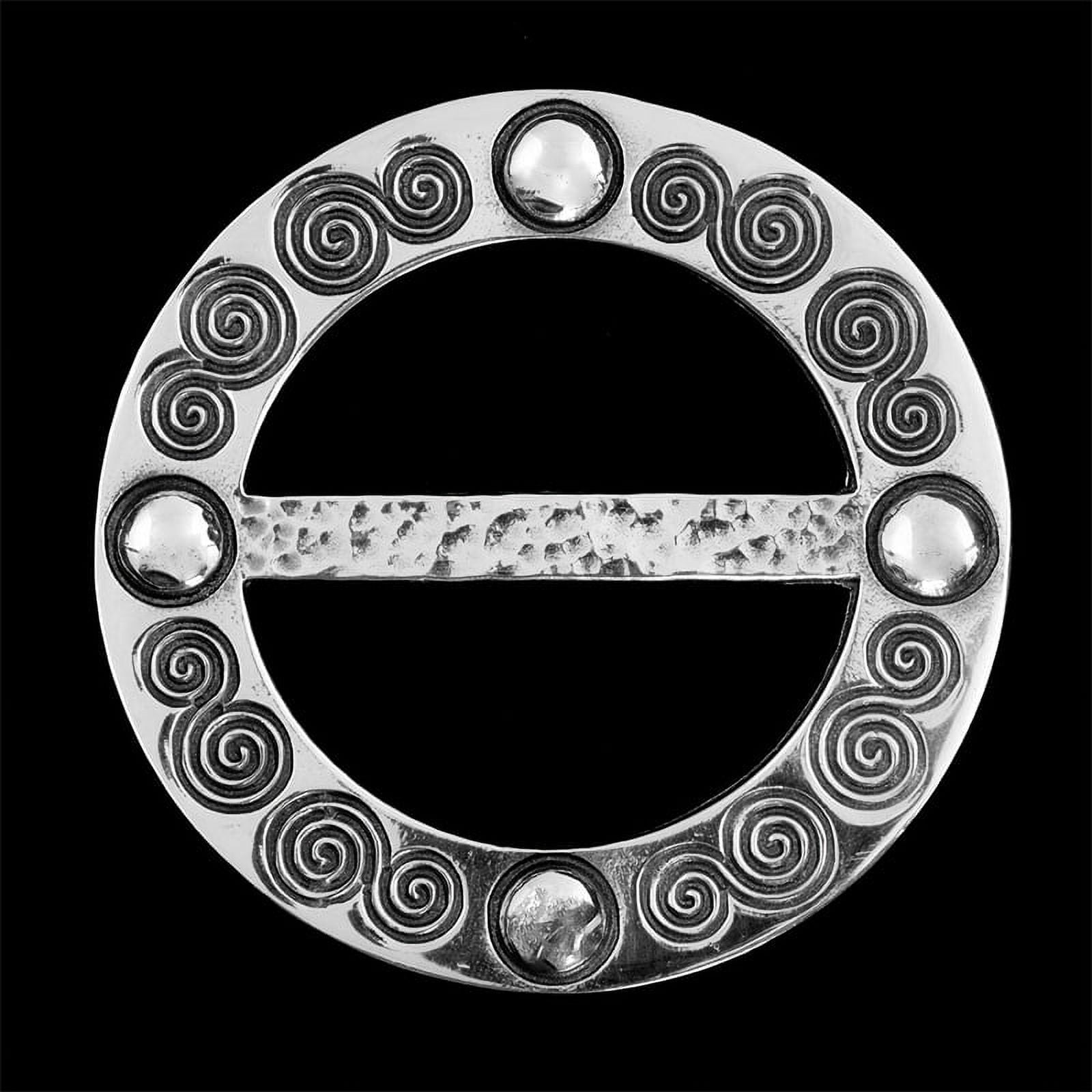 Lady Crow Medium Scarf Ring - Celtic Knot Design