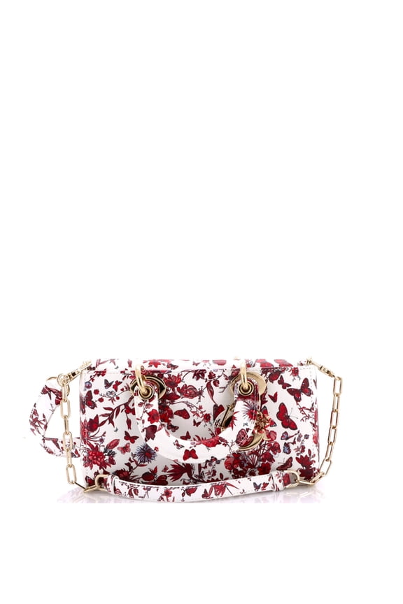 Lady D-Joy Bag Printed Leather Small By Rebag