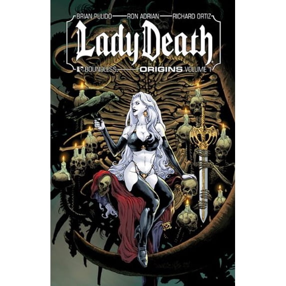 Pre-Owned Lady Death: Origins v. 1 (Paperback 9781592911127) by Brian Pulido, Ron Adrian, Richard Ortiz