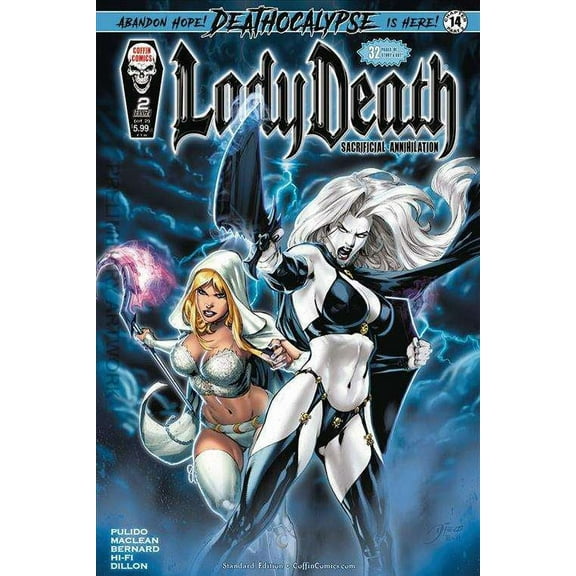 Lady Death: Sacrificial Annihilation #2 VF ; Coffin Comic Book