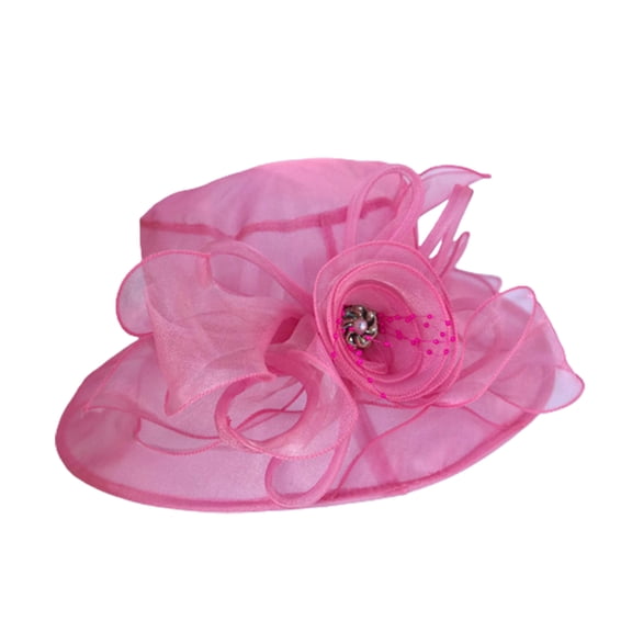 Lady Derby Dress Church Cloche Hat Bow Bucket Wedding Bowler Hats