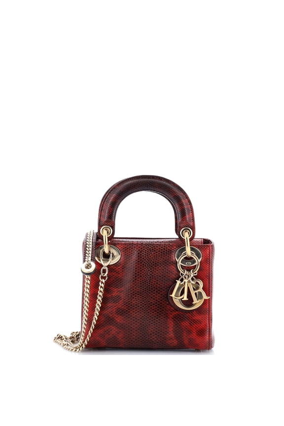 Lady Dior Chain Bag Karung Mini By Rebag
