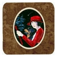 thumbnail image 1 of Lady Driving With Her Rottweiler Foam Coasters, Set Of 4, 1 of 1