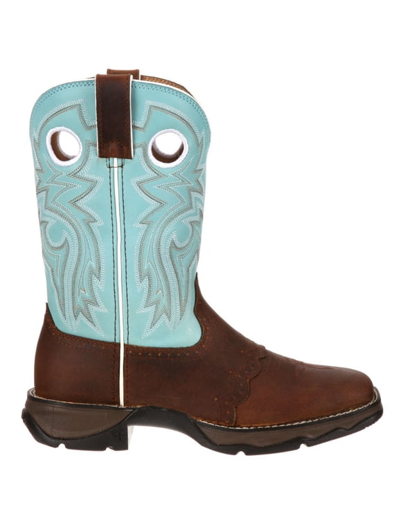 Lady Durango Women's Powder n' Lace Saddle Western Boot, Powder N Lace, Size 10(M)