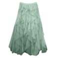 thumbnail image 1 of Lady Fairy Layered Ruffle Skirt Elegant Pleated Tulle Skirt Trendy Midi Length Skirt Maxi Skirts, 1 of 2
