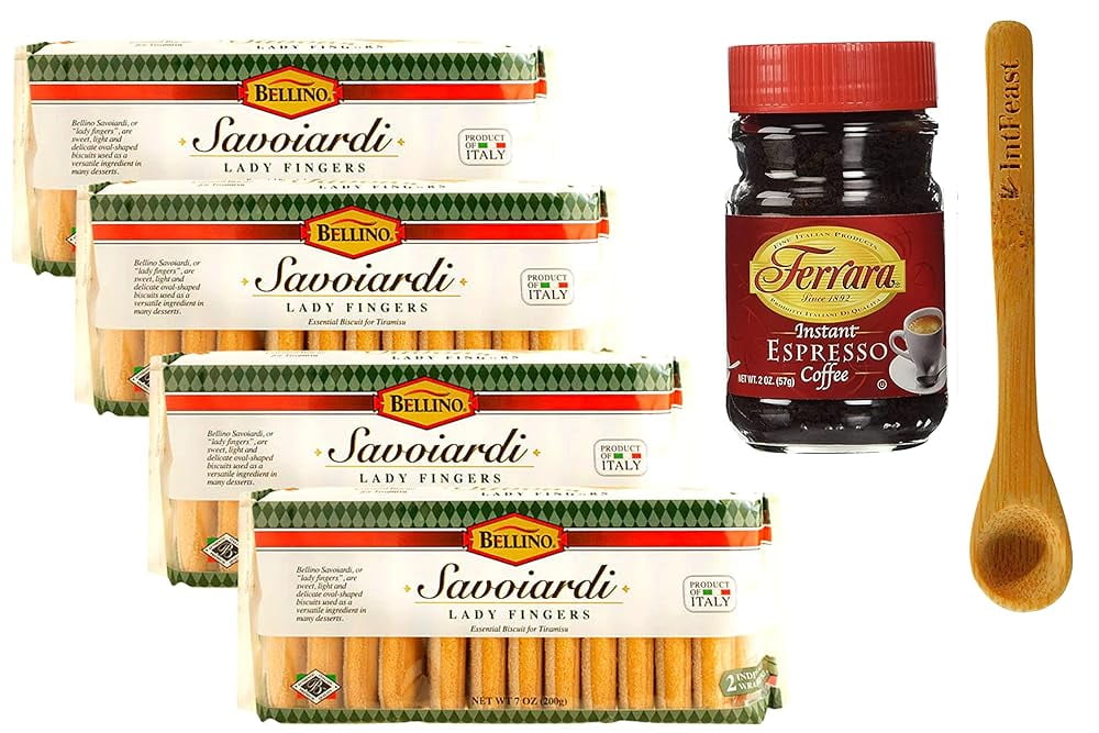 Lady Fingers For Tiramisu Italian Biscuits, 7 Ounce (Pack Of 4) Bundled
