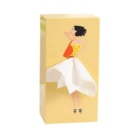 Lady Funny Skirt Tissue Box Fun Tissue Box Living Room Coffee Table Dining Table Bedroom Paper Box Personalized And Cute Home Creative Paper BoxHome Textile Storage