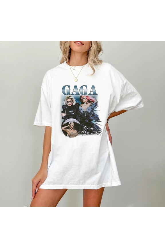 Lady Gaga Born This Way Shirt Unisex Pop Singer T-Shirt Retro 9039s Fans Shirt Shirt For F