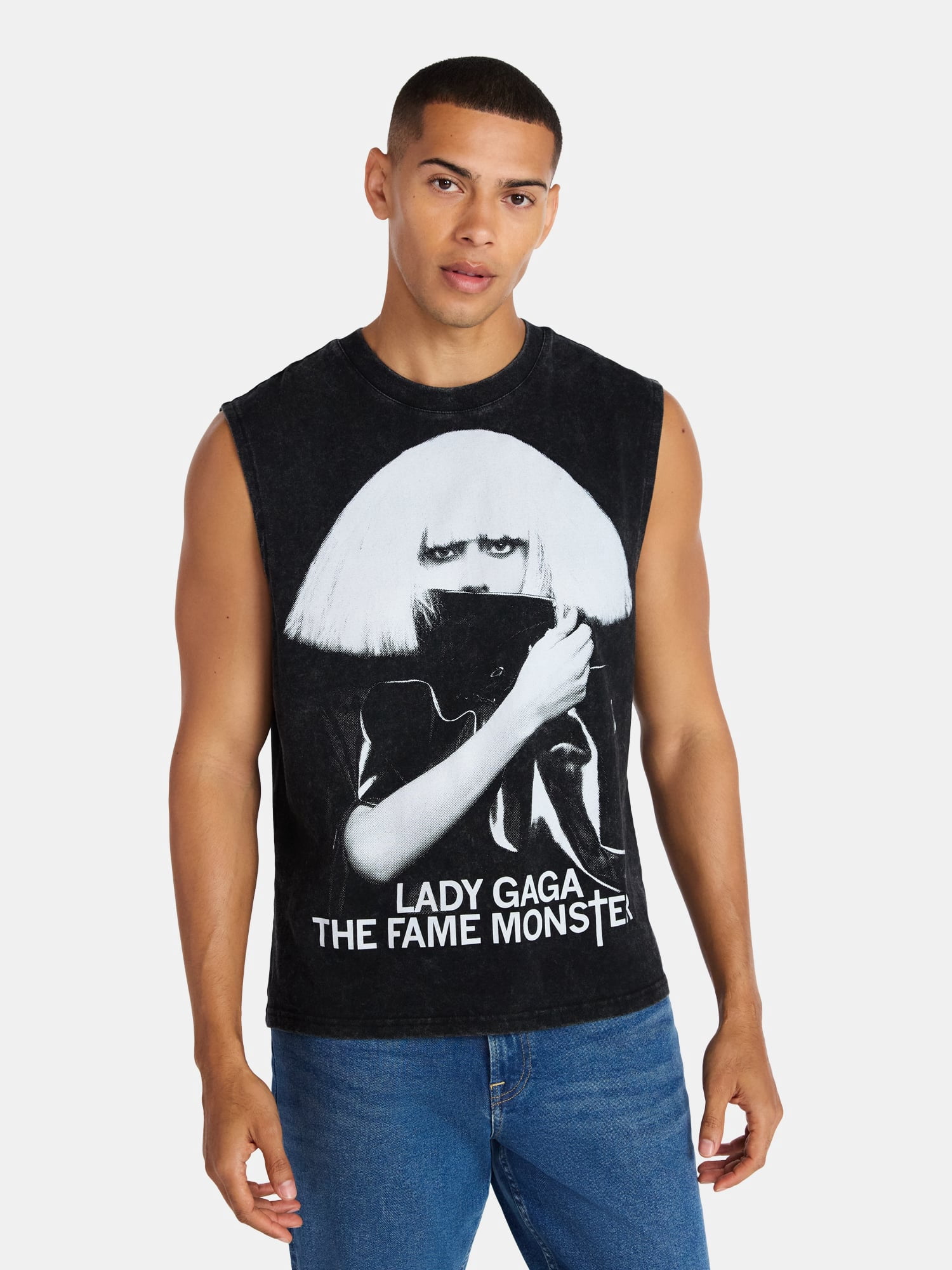 Lady Gaga Graphic Pride Muscle Tank Top, Men's Sizes XS-3XL