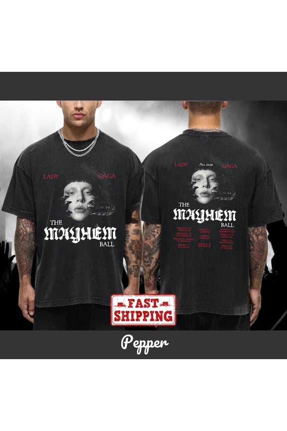 Lady Gaga The Mayhem Ball Concert TShirt 2026 World Tour Unisex Shirt