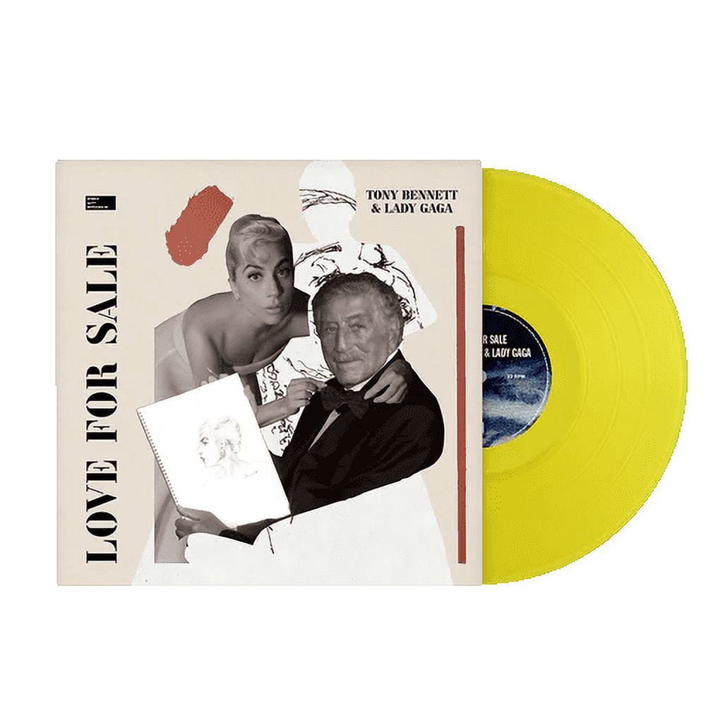 Lady Gaga Tony Bennett Love For Sale Exclusive Yellow Vinyl Limited Edition LP Record