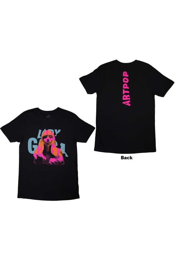 Lady Gaga Unisex T-Shirt: Artpop Cover (Back Print) (Medium)